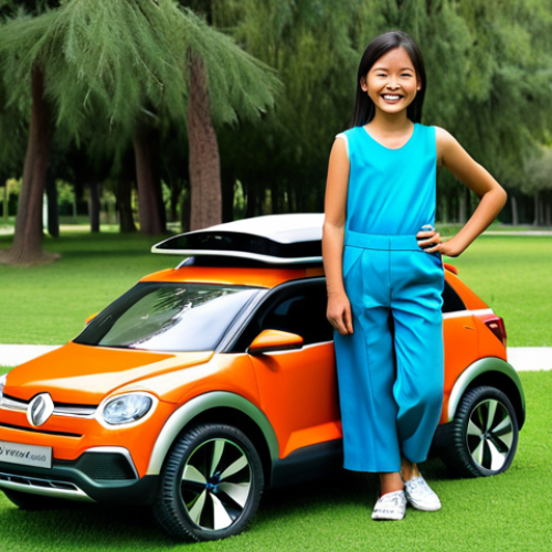 Home 4 Cha Tan and a New Carbot**
"A fully clothed, smiling Cha Tan, around 10 years old, standing next to a newly discovered Carbot. The Carbot is brightly colored and looks friendly, with animalistic features blended with futuristic vehicle components. Background shows a lush, green park in Madrid, Spain. Safe for work, appropriate content, family-friendly, professional illustration, perfect anatomy, correct proportions, well-formed hands, natural pose, high quality."
**